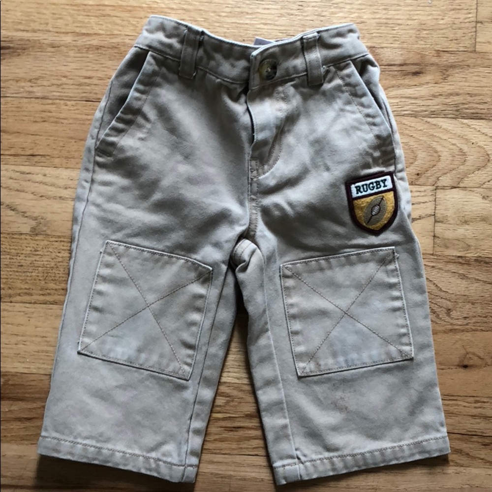 Janie & Jack boys rugby khakis